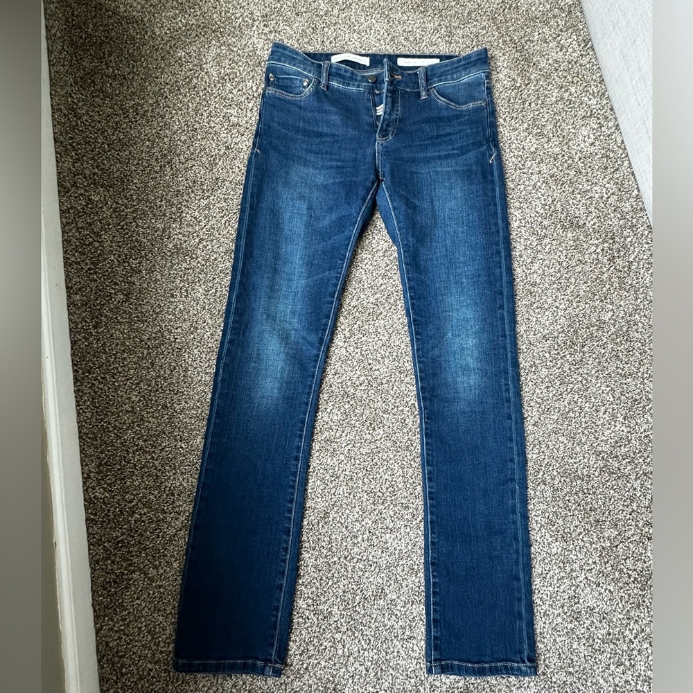 Pilcro and the Letterpress Blue Boot Cut Jeans